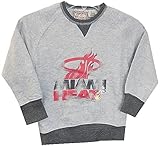 Miami Heat NBA Majestic長袖グレーラグランスウェットシャツ幼児サイズ