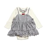 apres les cours(アプレレクール) キャミレイヤード風カバーオール　オフホワイト　80cm ベビー服