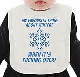My favourite thing about winter ネクタイを有する有機ビブ Medium
