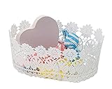 ギフトの詰め合わせに 丸和貿易 ホシュティード オーバルバスケット ホワイト (S) 400646603