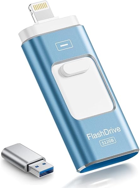【Apple MFi認定 iphone usbメモリ】512GB ROSPE Lightning/Type-C/USB 3.0 3in1 フラッシュドライブ 両面挿しスマホ iOS/Android/PC対応 パソコン対応 USBメモリ メモリースティック 写真/動画/バックアップ 容量不足解消 高速データ転送 外付けメモリ iPhone17/Air/Pro/ProMax - 1