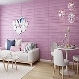 3D立体壁紙はがせる壁紙シール DIY ウォールステッカー 防水加工 耐久性 断熱性 のしわ 壁シール XPE材料 多色 (10片, 色4)