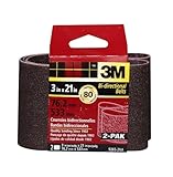 3M 9265NA Heavy Duty Power Sanding Belts - Medium 80g 3-Inch by 21-Inch 2-pack [並行輸入品]