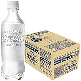 サンガリア 伊賀の天然水 強炭酸水 ラベルレス 450mlペットボトル×24本×(2ケース)