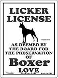LICKER LICENCE OF Boxer LOVE サインボード：ボクサーの愛の証 人舐め許可掲示板 [並行輸入品]