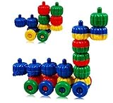Kid子供プラスチックパンプキンブロック車DIYアセンブリトイ