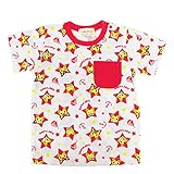 しまじろう 半袖Tシャツ 総柄 ベビー服 (12アカ/90cm)