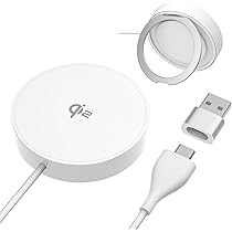 Amazon.co.jp: 多摩電子工業 マグネット式ワイヤレス充電器 スタンド付