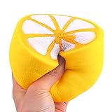 Squishy玩具、odgear半分フレッシュレモンジャンボSlow RisingソフトKawaiiフルーツシミュレーションSqueezeチャーム応力フルーツBallchain Charm Kid T