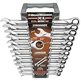 GearWrench 85098 12 Piece Metric XL Ratcheting Combination Wrench Set [並行輸入品]