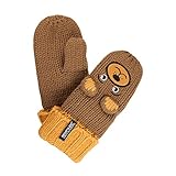 (レガッタ) Regatta キッズ・子供用 Animally II ミトン ニット手袋 ニットグローブ 冬 防寒 (2-4歳) (サドルブラウン)