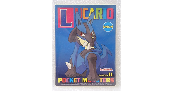 Amazon Pokemon ポケモン マルミヤ ステッカー シール ダイヤモンド パール ルカリオ バッジ おもちゃ