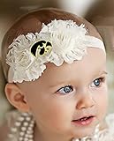 Iowa Hawkeyesベビー/幼児用Shabby Flowerヘアリボンヘアバンド