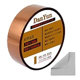 DanYun 絶縁耐熱テープ ポリイミドテープ 20mm広さ 33m長さ 高温テープ 粘着テープ 昇華テープ 電子基板 の マスキング 保護 等に （長い時間260℃/300℃） クリーニングクロス付き