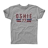 500レベルのT・J・oshieユース&キッズTシャツ – ワシントンHockeyファンギアNHLの公式ライセンス選手Association – T。J。OshieフォントR