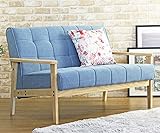 ソファ 2人掛け デニムソファ ブルー 2p 西海岸 北欧 デニムブルー IW-78