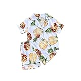 二丁目 子供服  女の子 Tシャツ＆パンツ 上下セット パジャマにも カジュアル (ホワイト)