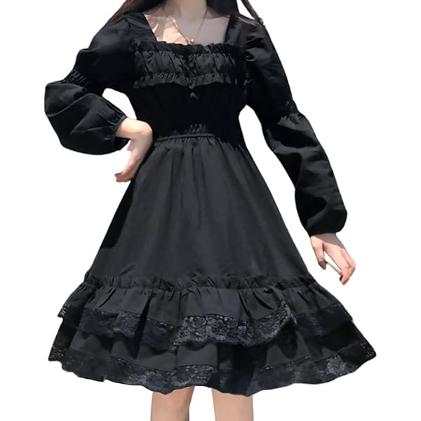 Amazon.co.jp: Momo ゴスロリ V系 ボディハーネス 長袖 ミモレ丈