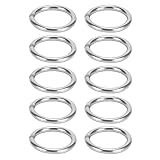 simPLEISURE マルカン 丸カン SUS304 ステンレス製 溶接Oリング 5*30 10個セット ya010019c10n0