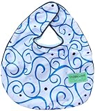Caden Lane Luxe Collection Bib Set, Dark Blue Swirl, 2-Count by Caden Lane