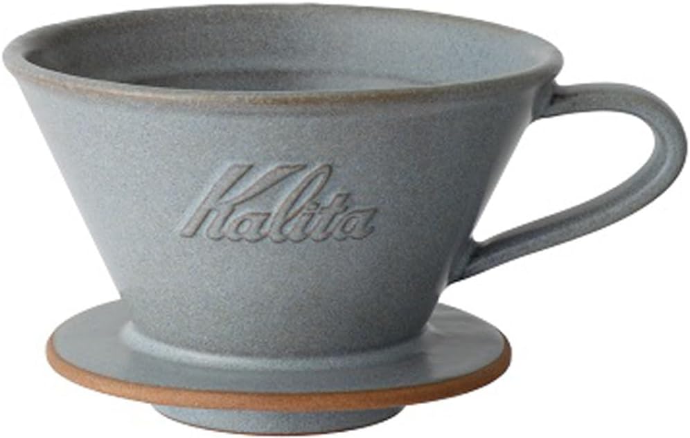 カリタ Kalita コーヒー ドリッパー 美濃焼 保温性が高い 陶器 2~4人用 DACHI & Kalita MI185 サンドグレー #02105 ウェーブシリーズ 日本製 ドリップ 器具 二人用 四人用 2杯用 4杯用 磁器 おしゃれ アウトドア 喫茶店 結婚 祝い プレゼント 誕生日 女性 男性 還暦 退職 記念日 ギフト 贈り物 還暦 敬老