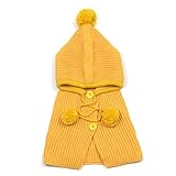 (よキーよ) Yokeeyo ニット帽子&マフラーのセット 耳＆肩まであたたか 毛糸 可愛い耳付き帽子 ケープ ベビー キッズ 赤ちゃん ふわふわ 男の子 女の子 キュート 防寒 スタイリッシュ ボン