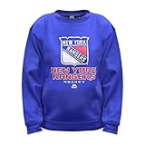 NHL New York Rangers長袖フリースクルーネックトップ、XL、ロイヤル