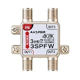マスプロ電工:4K・8K衛星放送 3224MHz対応 3分配器(1端子電流通過型) 型式:3SPFW
