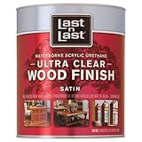 Absolute Coatings 3775 Last N Last Wood Finish Acrylic Satin Clear, 1 quart by Absolute Coatings