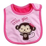 Taurau.C 三層 コットン 防水 ベビー スタイ よだれかけ ビブ daddy's little girl