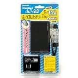 FILCO iPhone4/4S,XperiaArk/Acro,GalaxyS2,INFOBAR等のスマートフォン対応 パワーバンクスリム3.0 5V1.2A高出力バッテリー AC付属 4400mAh ブラック FPS440K