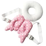 ベビー頭保護ヘッドパット　セーフティー リュック　転倒防止 ヘルメット　乳幼児用 可愛い 衝撃防止 リュック (S, ピンク)