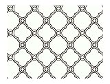 York Wallcoverings AP7489SMP Silhouettes Fretwork Trellis Wallpaper Memo Sample, 8-Inch x 10-Inch [並