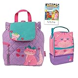 Stephen Joseph Quilted Cat Backpack and Lunch Pal Combo - Cute Girls Backpacks [並行輸入品]