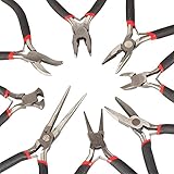 FUT(エフュ ト) ホビー家庭用DIYコンビネーションプライヤー　ジュエリー修理ツールレンチセット　8本組ミニサイズプライヤセット