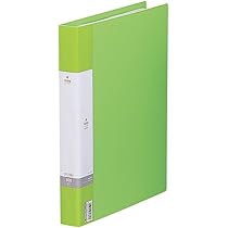 Amazon | リヒトラブ 名刺ファイル 交換式 A4 30穴 500枚 黄緑 G8802-6