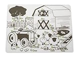 modern-twist Kids Mark-Mat Silicone Coloring Placemat, Farm Buddies by modern-twist