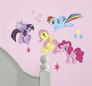 Amazon Roommates My Little Pony 剥がして貼るウォールデカール Rmk2498scs マルチ 塗装 壁装