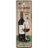 Vino Rossoレッドワインメタルブックマーク – 45008 by Nostalgic Art