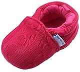 (ラボーグ) La Vogue ベビーシューズ ソフト 防寒ファーストシューズ 綿製 赤ちゃん 新生児 出産祝い 歩行サポート やわらかい 男女兼用 ルームシューズ (内寸12cm, Cレッド)
