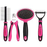 Homdox Dog Grooming Brush for Shedding Pet Grooming Tool Deshedding Tool For Small Medium Large Dogs