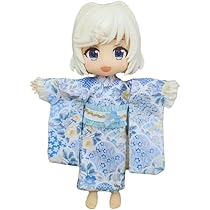 薄水着物と白レース羽織のセット オビツ11 ねんどろいどどーる YMY 対応 ねんどろいどどーる オビツ11 着物 羽織 袴 セット 身長調整