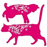 マイサ ハル インテリアステッカー キャット ラージサイズ デネルマゼンタ