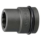 ミトロイ(MITOLOY) インパクトレンチ用ソケット スタンダードタイプ 1/2 12角 mm P4M-19