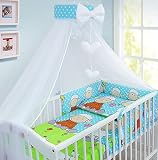 LUXURY 14Pcs BABY BEDDING SET COT PILLOW DUVET COVER BUMPER FEEDING PILLOW SWADDLE WRAP COT TIDY CHA