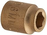 Ampco Safety Tools SS-1/4D6MM Standard Socket, Non-Sparking, Non-Magnetic, Corrosion Resistant, 1/4 