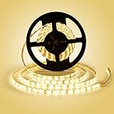 LedmoフレキシブルLEDストリップライト、LEDライトストリップ、300 Uints smd2835 LED、ウォームホワイト2800 K IP65 Warm White ホワイト