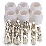 Sndy 20pcs 80 a プラズマ消耗品ノズル電極カップセット