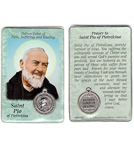 Amazon | Father Pio 祈りカード - 主の祈り - ラミネート両面
