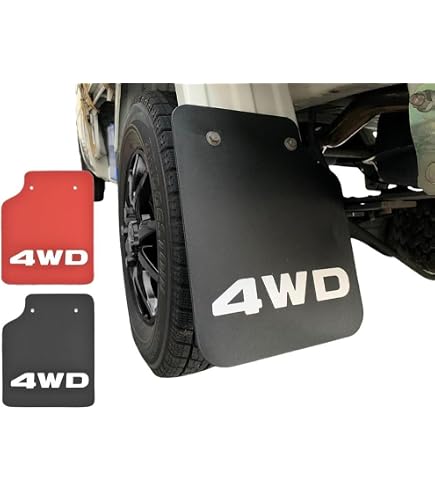 Amazon | A.P.O(ｴｰﾋﾟｰｵｰ) 軽トラ 泥除け (黒) 4WD マッドフラップ リア